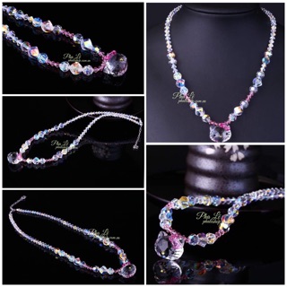 Vòng Cổ Pha Lê Mặt Kitty Được Thiết Kế Từ Pha Lê Swarovski