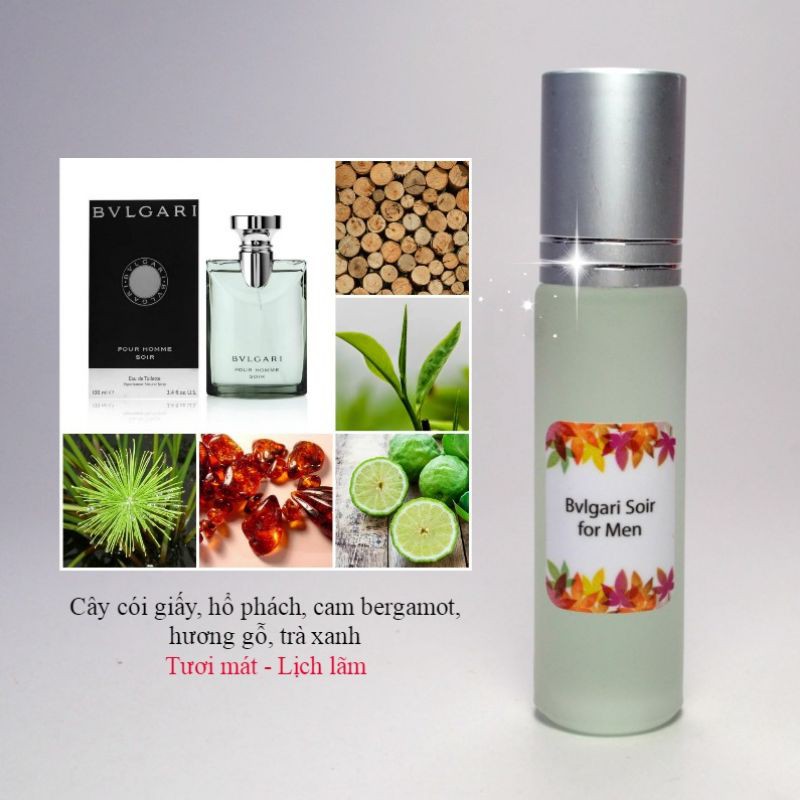 Tinh Dầu Nước Hoa Pháp Bvlgari Soir for Men