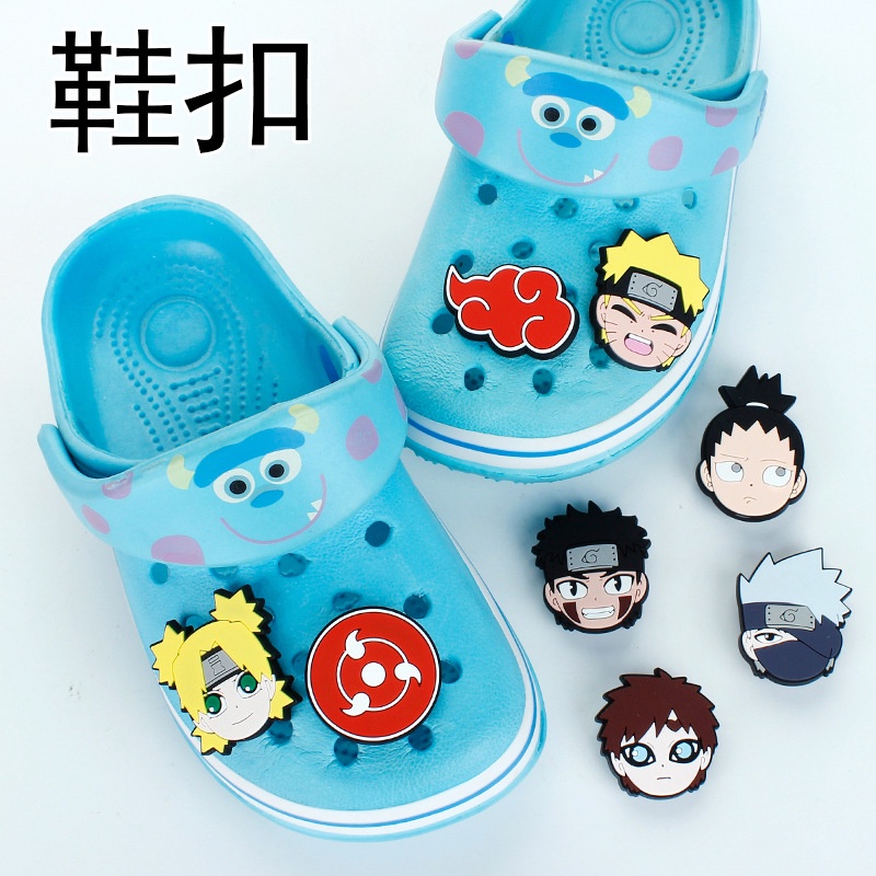 Phụ Kiện Trang Trí Giày Dép Crocs Hình Anime Naruto Jibbitz Itachi Kakashi Jibitz Cho Nam