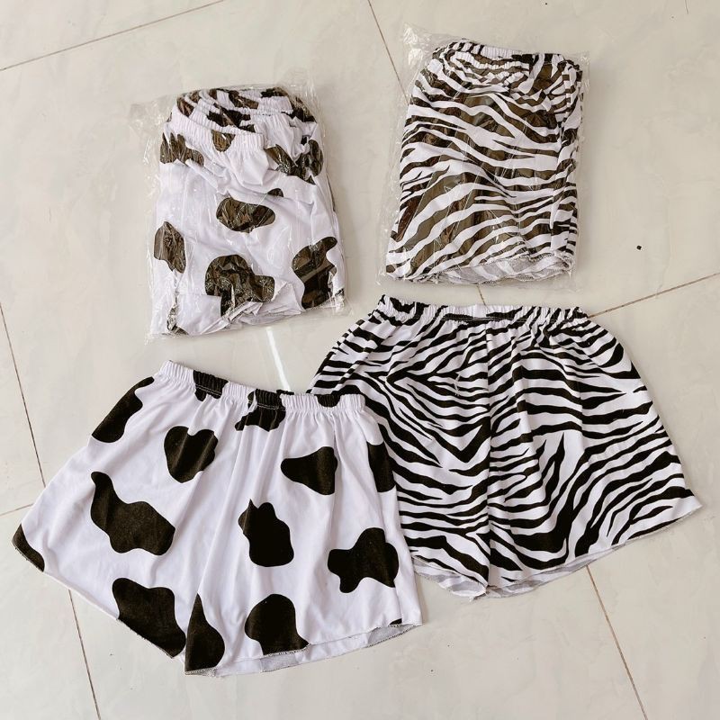 [freeship] bộ nữ bò sữa Croptop quần đùi bò sữa❤️set quần áo bò sữa ❤️bộ đồ mặc ở nhà.