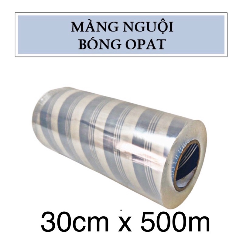 Màng nguội cán bóng opat KT 30cmx500m dùng để cán decal tem nhãn....