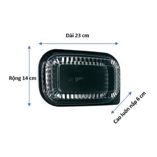 |GIÁ RẺ| 🍥 100 HỘP NHỰA HT17 1 NGĂN / 2 NGĂN 🍥 ĐẾ ĐEN DÙNG 1 LẦN