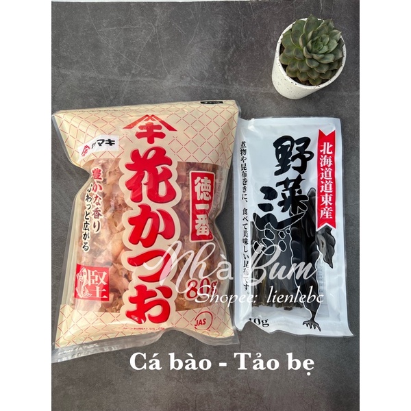 Cá bào Tảo bẹ nấu dashi cho bé ăn dặm