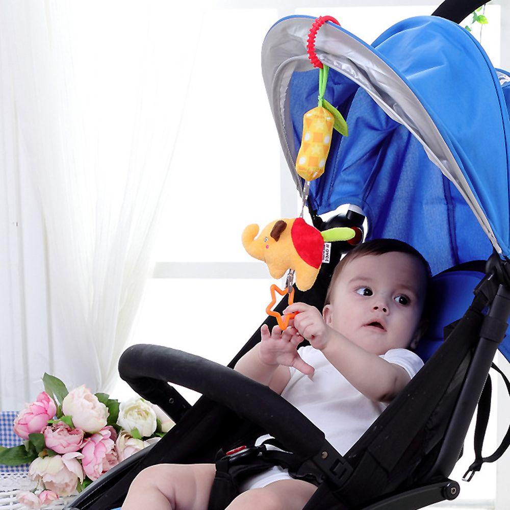 Đồ Chơi Lục Lạc Hình Động Vật Nhồi Bông Mềm Mại Dễ Thương Cho Bé