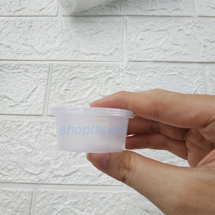 50 Hủ Nhựa Đựng Sốt Có Nắp Đậy Size 5 x 4.5 x 3 cm