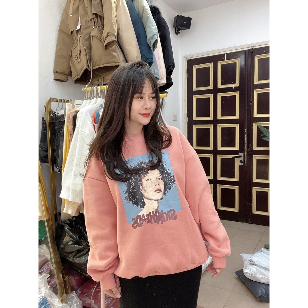 Áo nỉ bông in hình cô gái tóc xù 1534 IMES SHOP | BigBuy360 - bigbuy360.vn