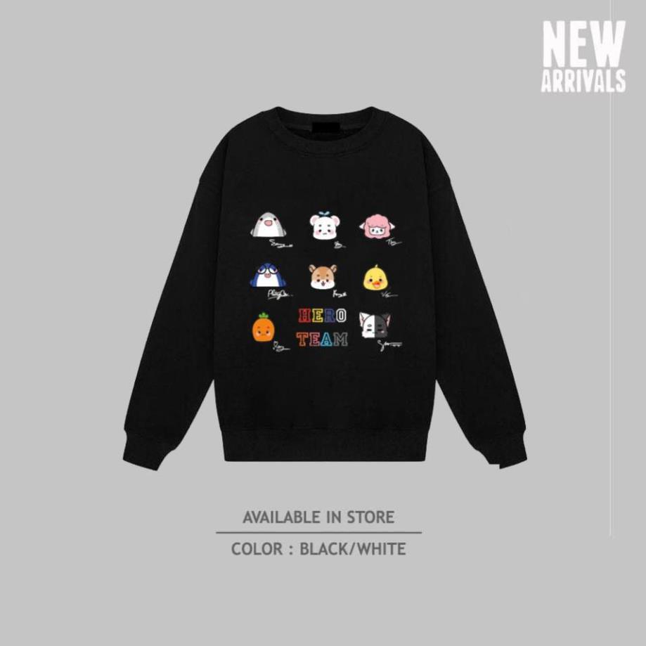 Áo SWEATER in hình linh vật Hero Team cực HOT / uy tín chất lượng
