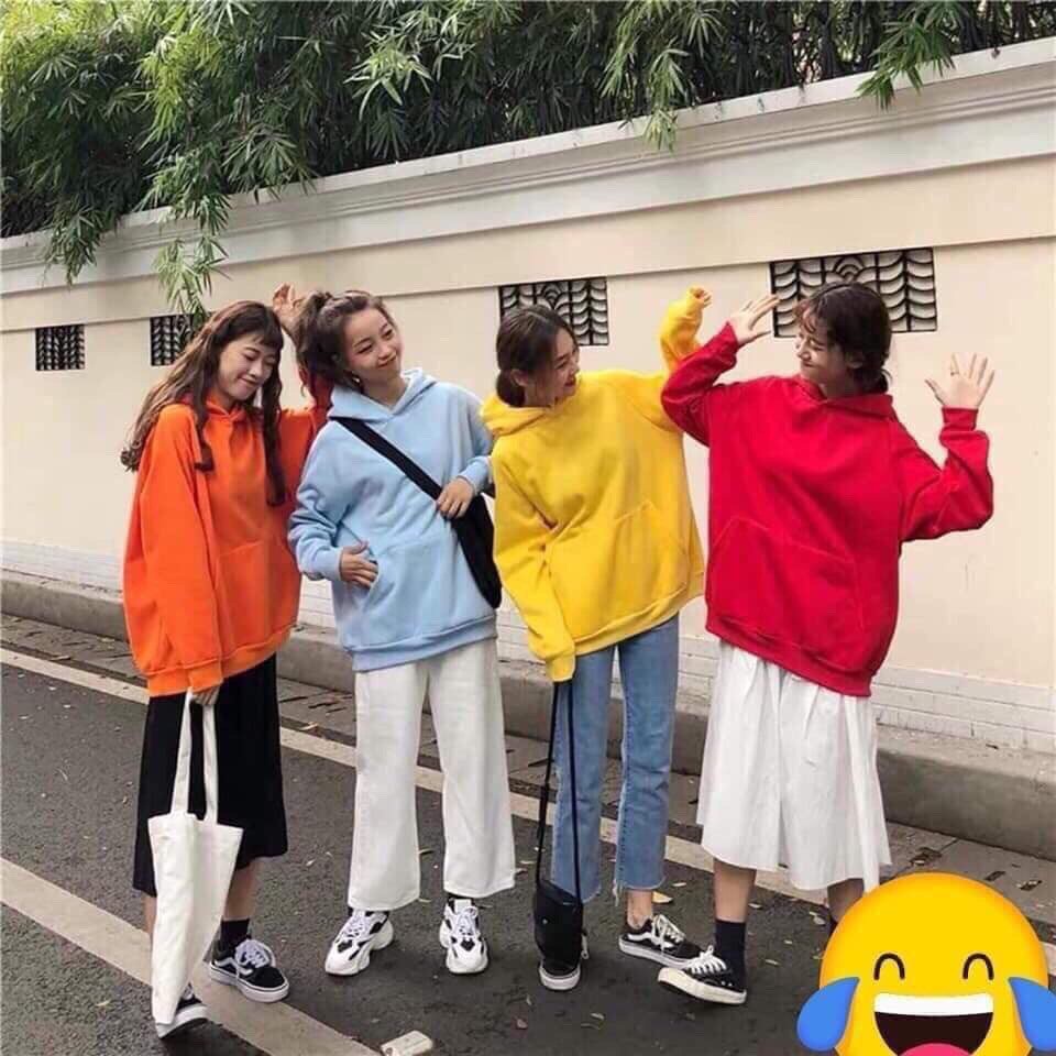 Áo khoác hoodie GẤU 194 Nam Nữ vải nỉ co dãn, dày dặn mềm mịn form rộng - Hoodie Trơn