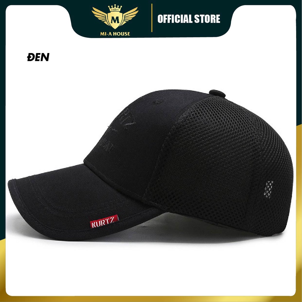 Mũ lưỡi trai Unisex A - KURTZ phối lưới, thoáng mát phù hợp cho nam nữ