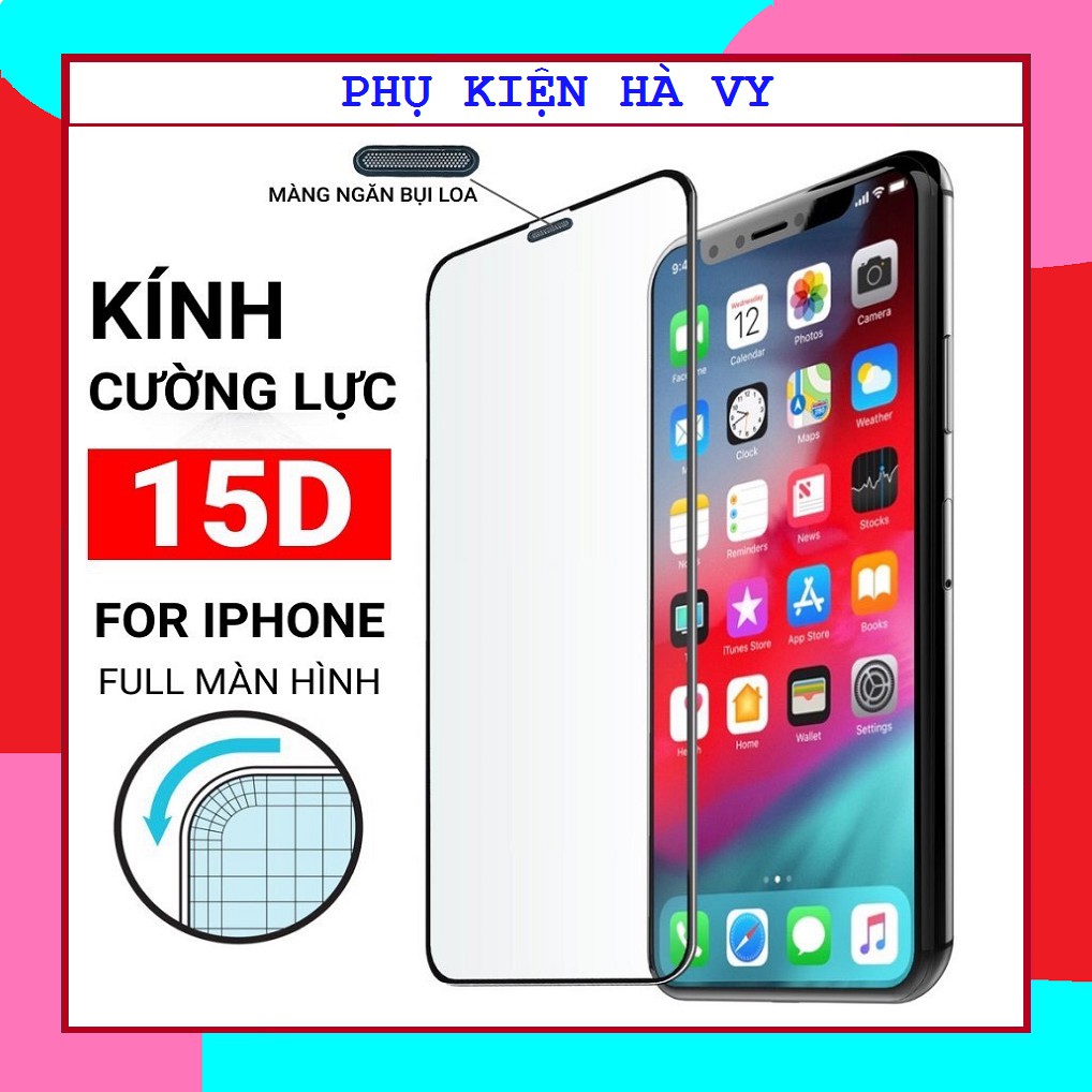 [Chống Mẻ cạnh] Kính Cường Lực Chống Bụi Màn Loa Bóng Full Màn Đủ Các Dòng13promax/14promax/11promax