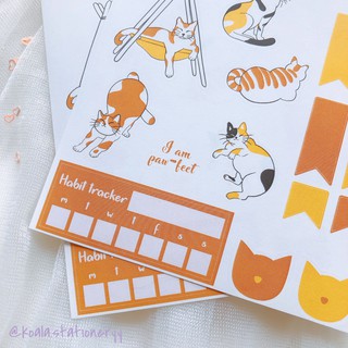 Bullet Journal Sticker - Mèo vàng