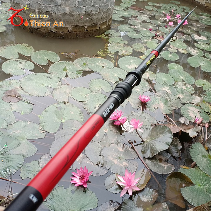 Cần câu cá Hunts Man Trâu bò màu đen đỏ tải cá 8 - 15kg chuyên săn hàng khủng  giá rẻ y hình