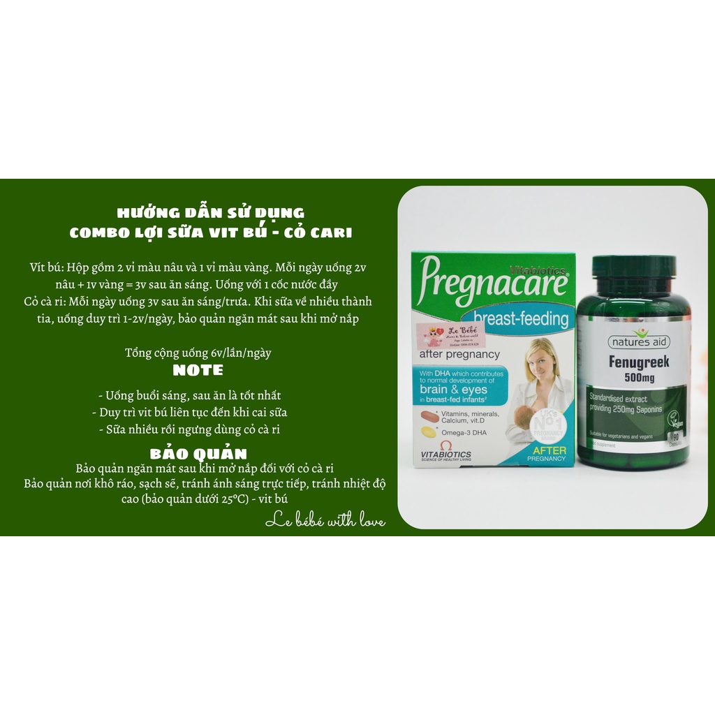 Vitamin tổng hợp cho mẹ sau sinh Pregnacare Breastfeeding