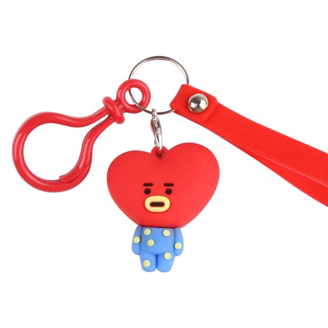 Móc khóa acrylic hình nhân vật hoạt hình BTS  đáng yêu