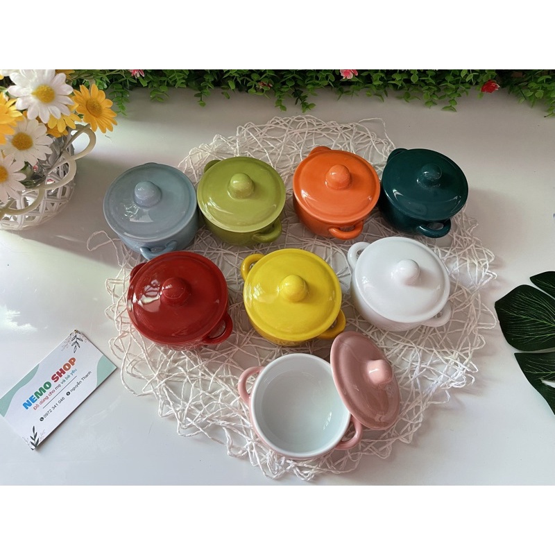 BÁT ĂN DẶM KIỂU NHẬT hình nồi có nắp ạ