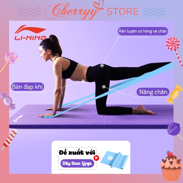 [Sẵn] Thảm Tập Yoga LiNing Chính Hãng - Thảm Tập Gym, Yoga Tại Nhà - Thảm Cho Người Mới Bắt Đầu