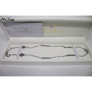 Vòng điều hoà huyết áp SAKURA đeo cổ Nữ (màu bạc)