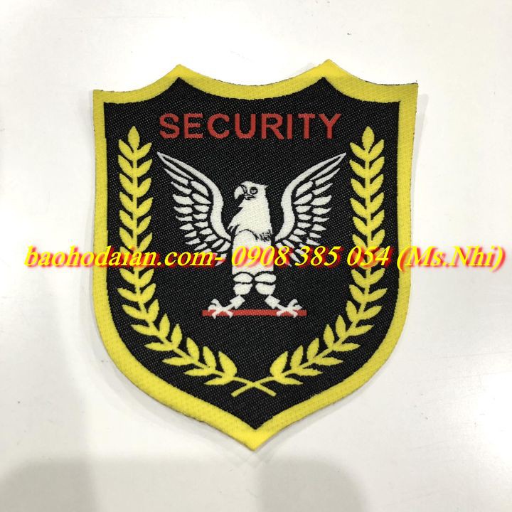 [HCM] HOT SALE 1 Cái Logo đính kèm quần áo bảo vệ- logo Security- Hình thật, có sẵn