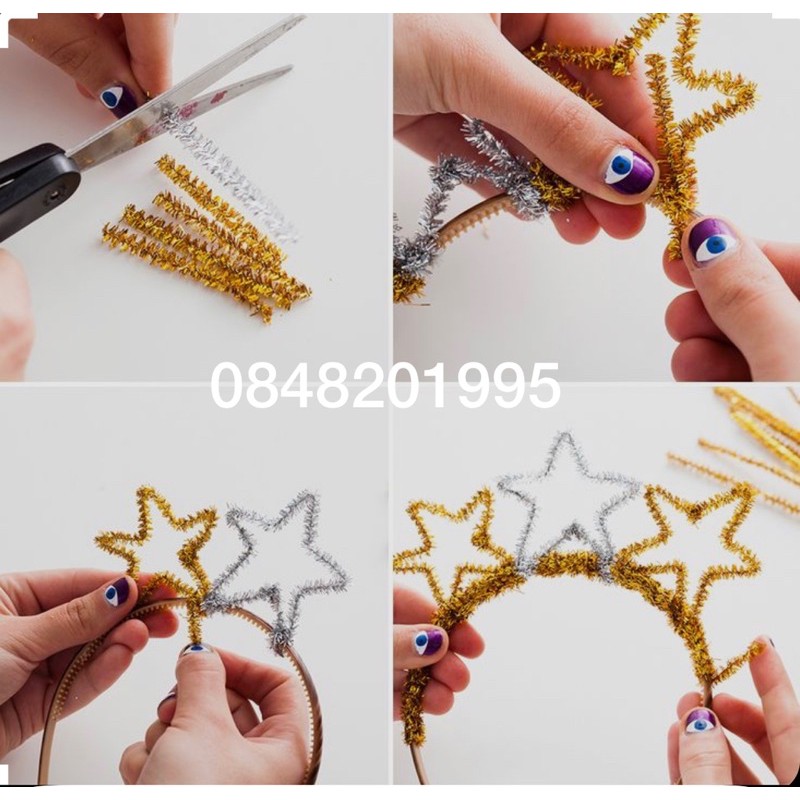 100 sợi kẽm xù,sợi kim tuyến