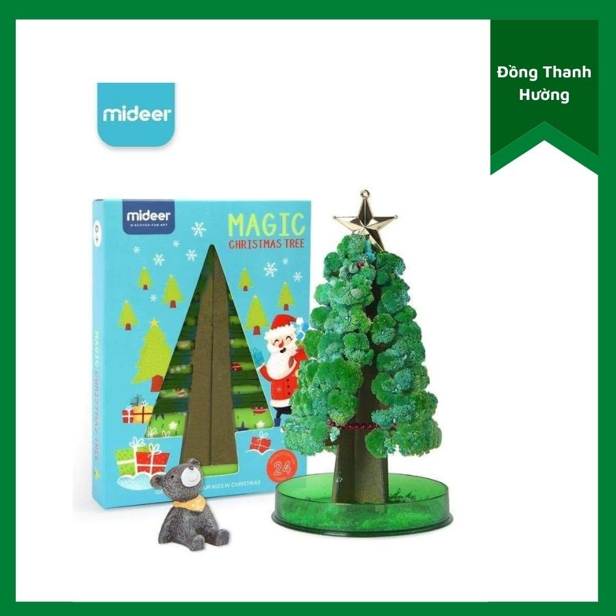Cây thông Noel thần kỳ bằng giấy tự nở hoa tuyết (thí nghiệm mideer)