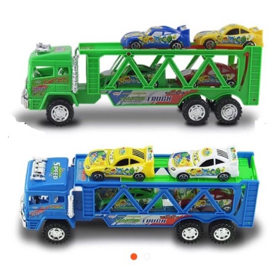 Xe kéo chở 4 xe con