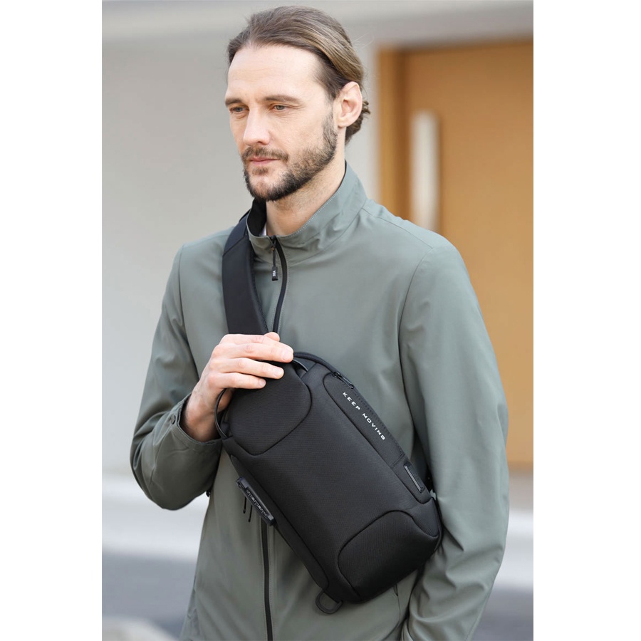 Túi đeo chéo nam cao cấp, Túi Đeo Chéo Nam Có Cổng Sạc Usb Tiện Lợi, túi đeo chéo nam đẹp