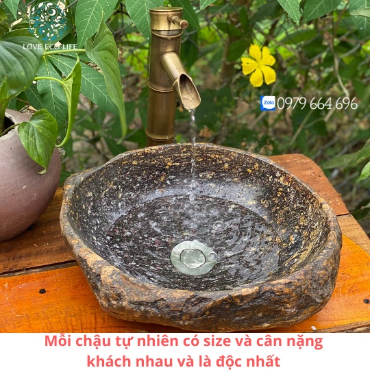 [SIÊU XINH SIÊU BỀN] Chậu đá cuội tự nhiên