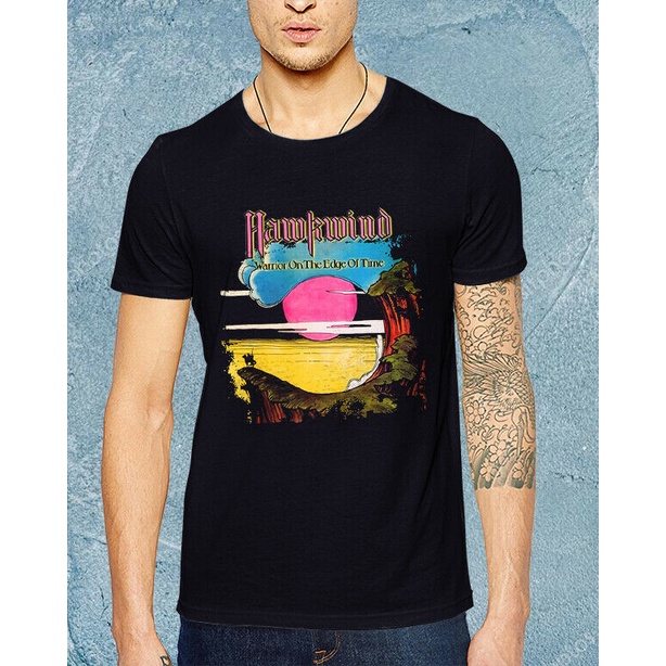 Hawkwind Warrior On Thee Of Time Áo thun Ac Dc Kiss Chicago Fleetwood Mac