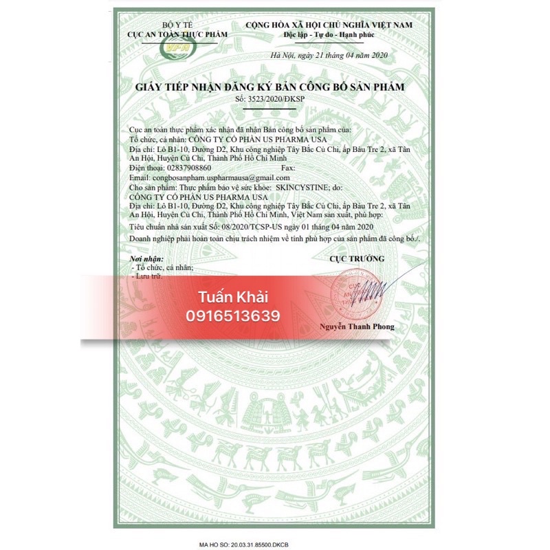 SKINCYSTINE VIÊN UỐNG ĐẸP DA TÓC MÓNG HỘP 60 viên