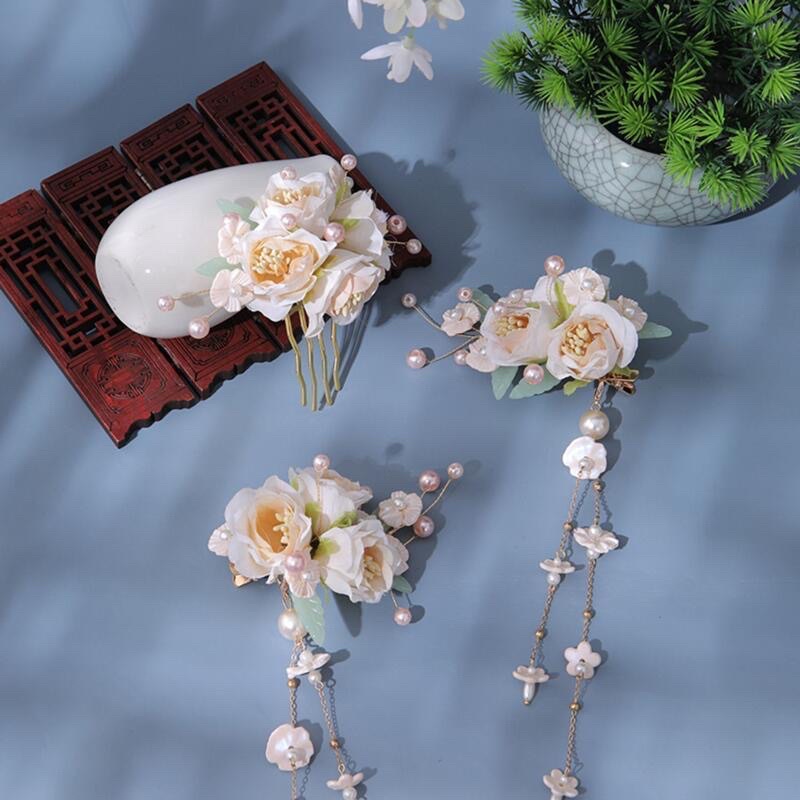 Set trâm hoa cài tóc cổ trang