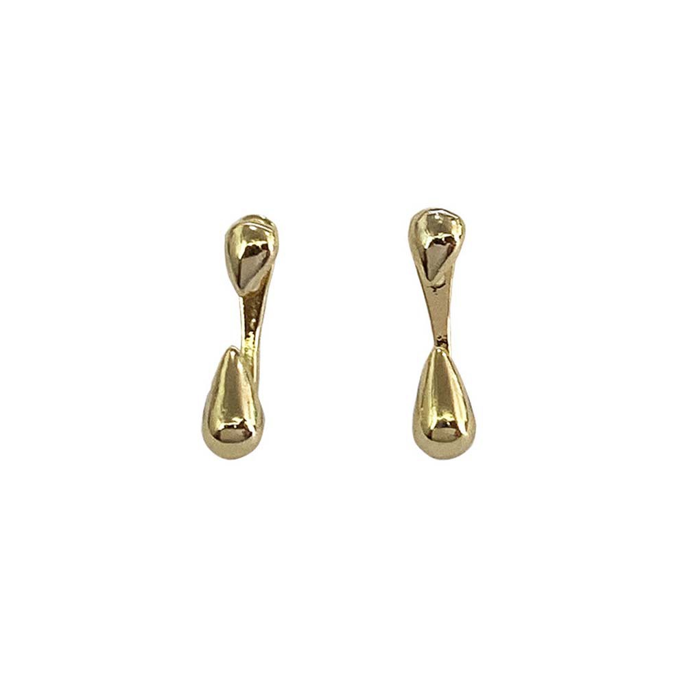 Bông tai hình giọt nước bằng hợp kim 925 hai chiều thời trang phong cách Hàn Quốc dành cho nữ