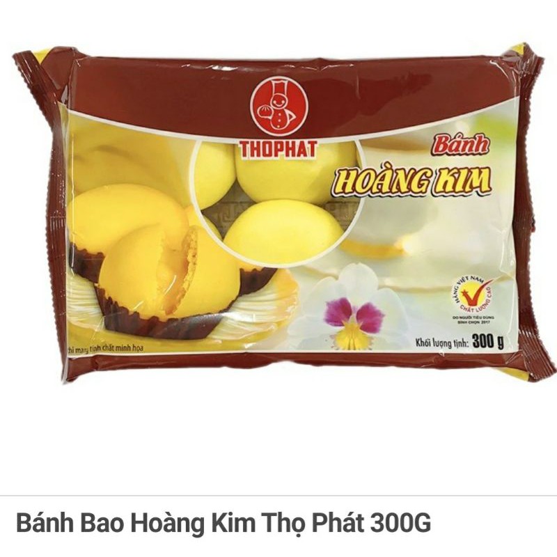 Bánh bao hoàng kim thọ phát 300g (6 chiếc/gói)