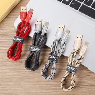 Cáp sạc nhanh TOPK AN09 cổng Micro USB / Type-C dài 1m