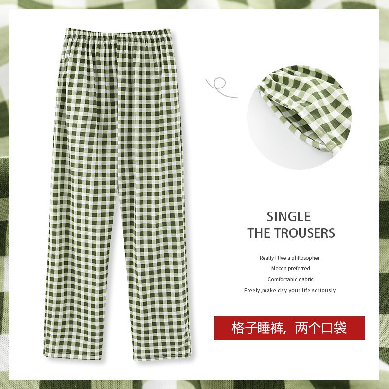 Quần Ngủ Pijama Dài Họa Tiết Caro Thời Trang Dành Cho Cặp Đôi | BigBuy360 - bigbuy360.vn