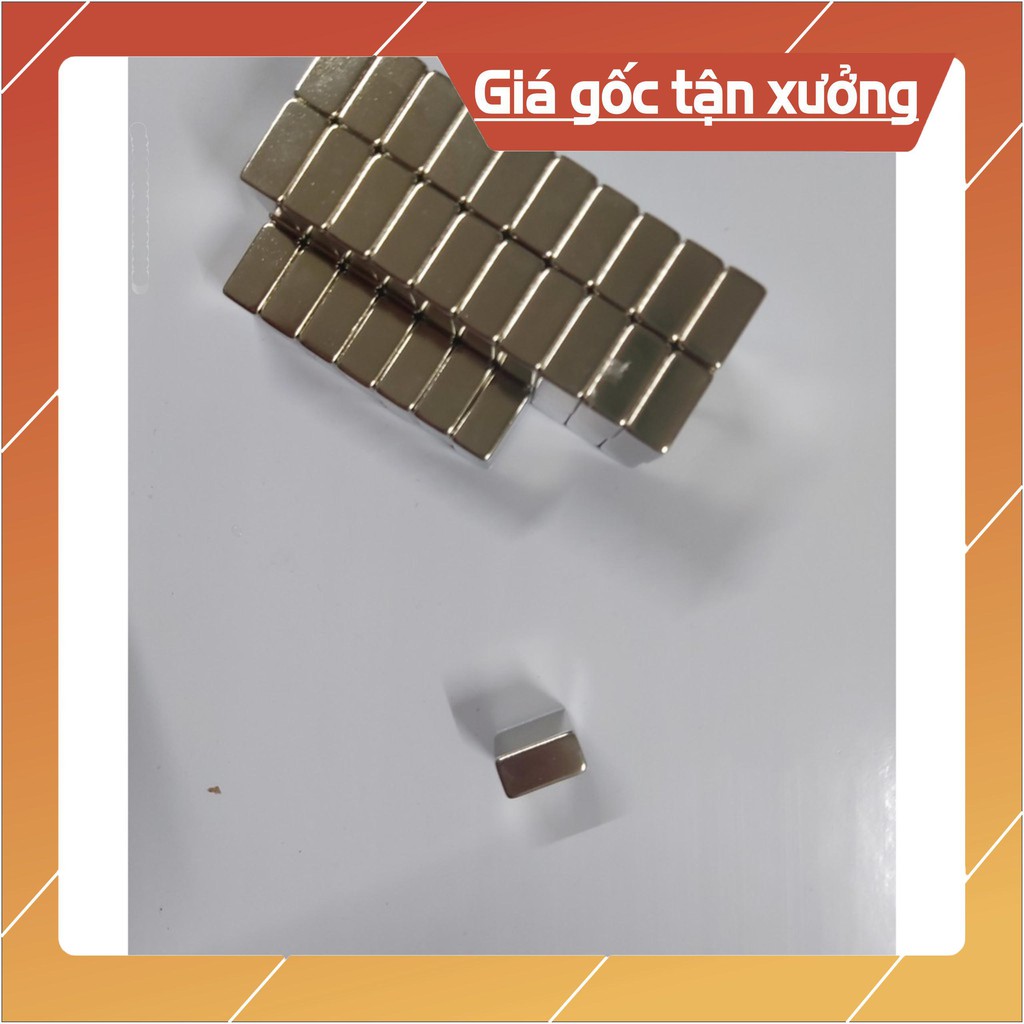 [Xả Kho] Nam châm viên đất hiếm 20x20x10mm, loại nam châm trắng đất hiếm vuông hút mạnh.