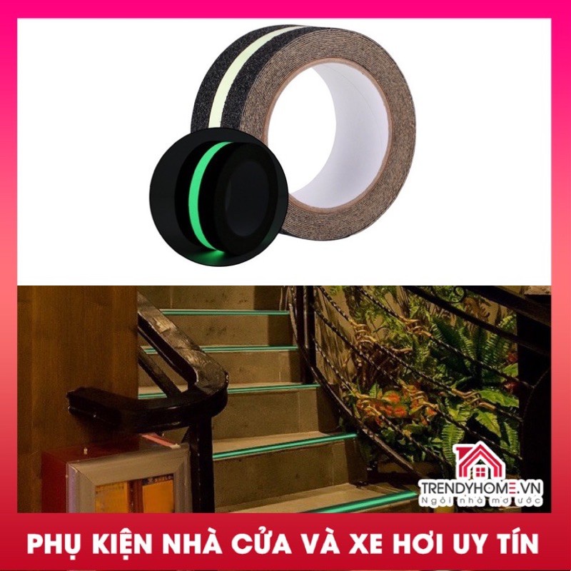 Quận Băng Keo PVC Dạ Quang Chống Trơn Trượt cầu thang Độ Bám Cao phát sáng trong bóng tối, nẹp phản quang dán cầu thang