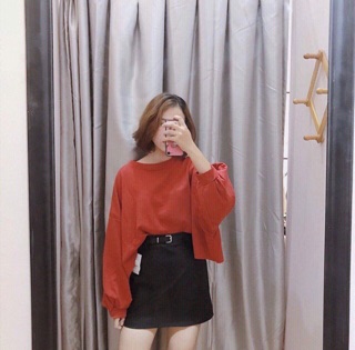Áo croptop from rộng trơn