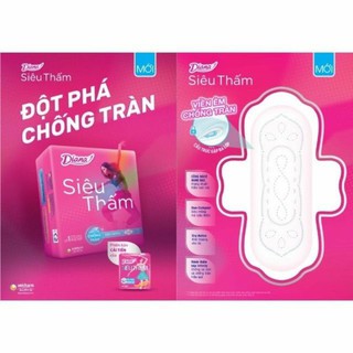 Có che tên Băng vệ sinh Diana siêu thấm mỏng có cánh 1 gói lẻ 8m