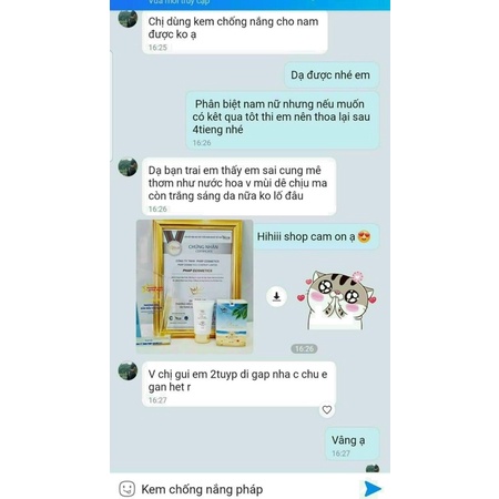 Kem chống nắng Pháp Cosmetic 60ml