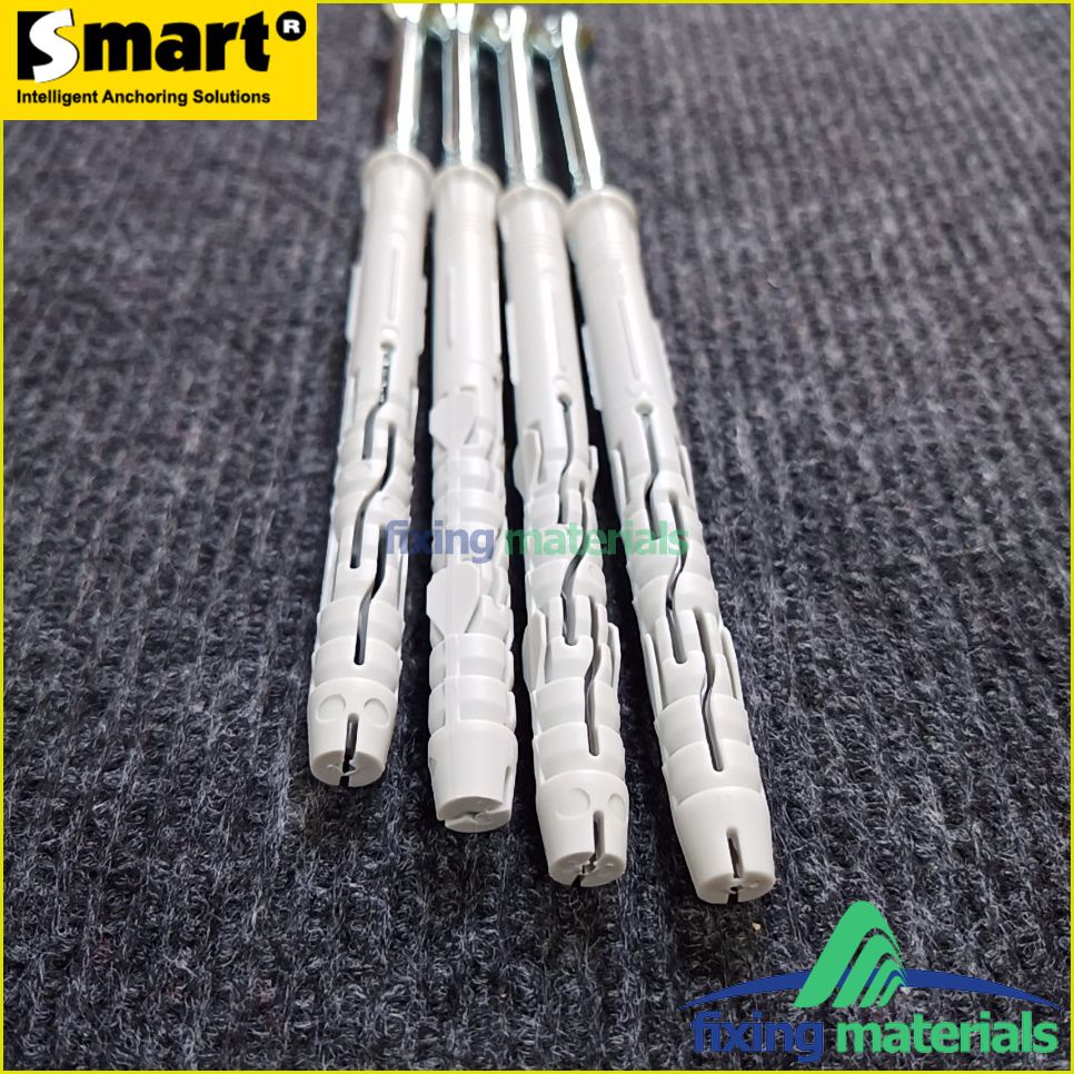 Tắc kê nhựa cao cấp kèm vít hiệu Smart, RPT 10x120/50, lắp khung cửa