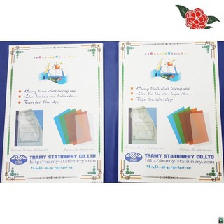 Bìa bóng kính PVC - A4 - Mỏng [Văn phong phẩm]