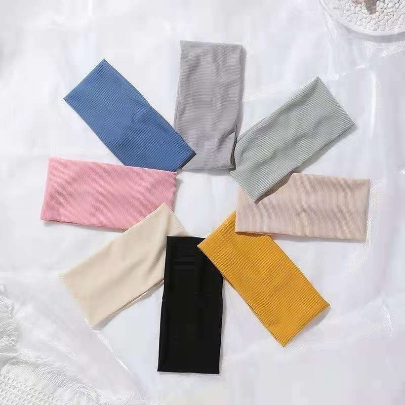 Băng Đô Thể Thao Dệt Kim Co Giãn Phong Cách Hàn Quốc Cho Nam Nữ