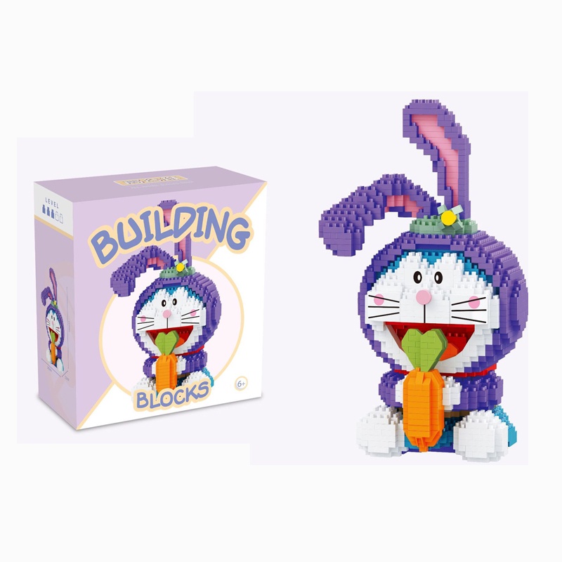 Bộ Đồ Chơi Lắp Ráp Hình Doraemon Dễ Thương