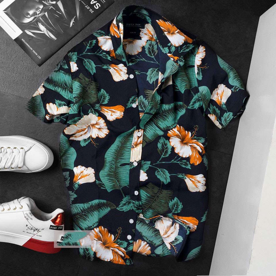 Áo Sơ Mi Họa Tiết Nam Cao Cấp Trẻ Trung Thoáng Mát | BigBuy360 - bigbuy360.vn