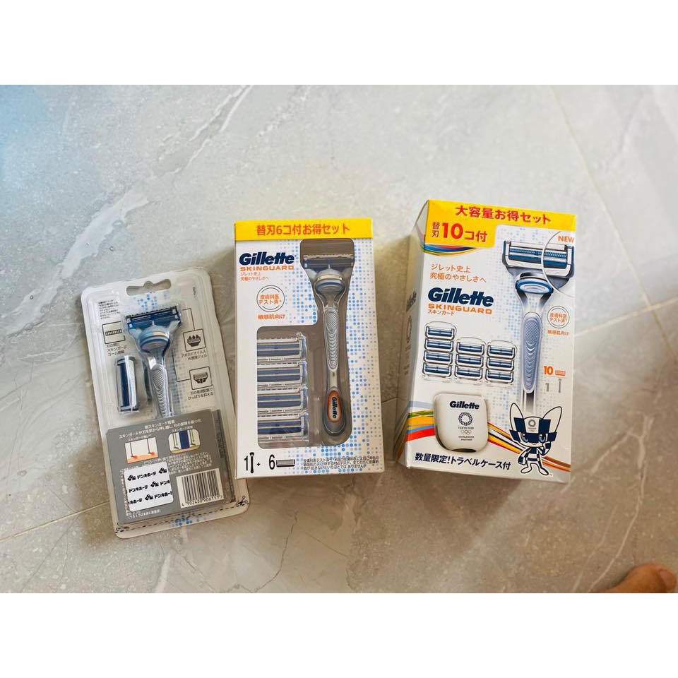 Dao cạo râu 5 lưỡi Gillette Fusion Proshield và Proglide 5+1, Skinguard (Hộp set 2, 6, 10)