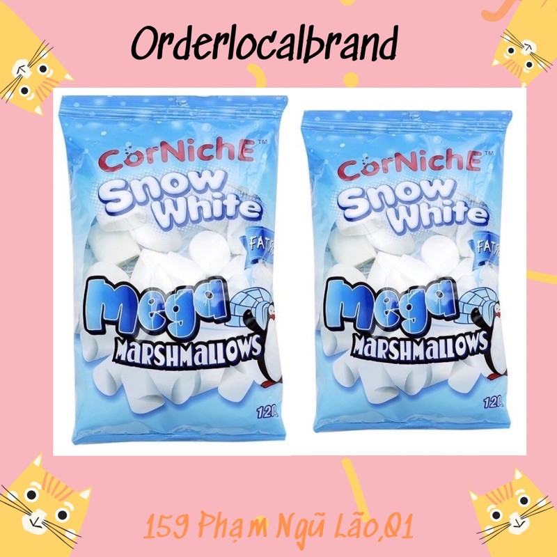 Marshmallow Mega nhập khẩu 120g