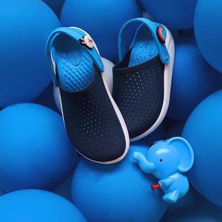 Dép Crocs bé trai/bé gái mầu xanh tím than, màu hồng size C10-J3