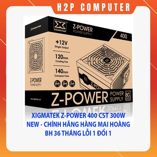 Nguồn Xigmatek Z-Power 400 Công Suất Thật 300W - New - Chính Hãng Mai Hoàng - BH 36 Tháng