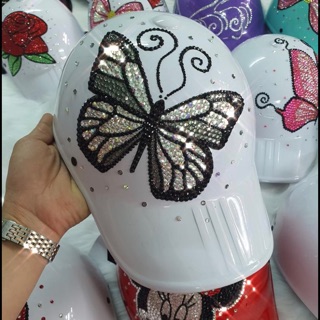 NÓN ĐÍNH ĐÁ HÌNH BƯỚM ĐỦ MÀU ( CHỌN MÀU VUI LÒNG IB SHOP)