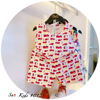 Bộ ba lỗ cotton cho bé